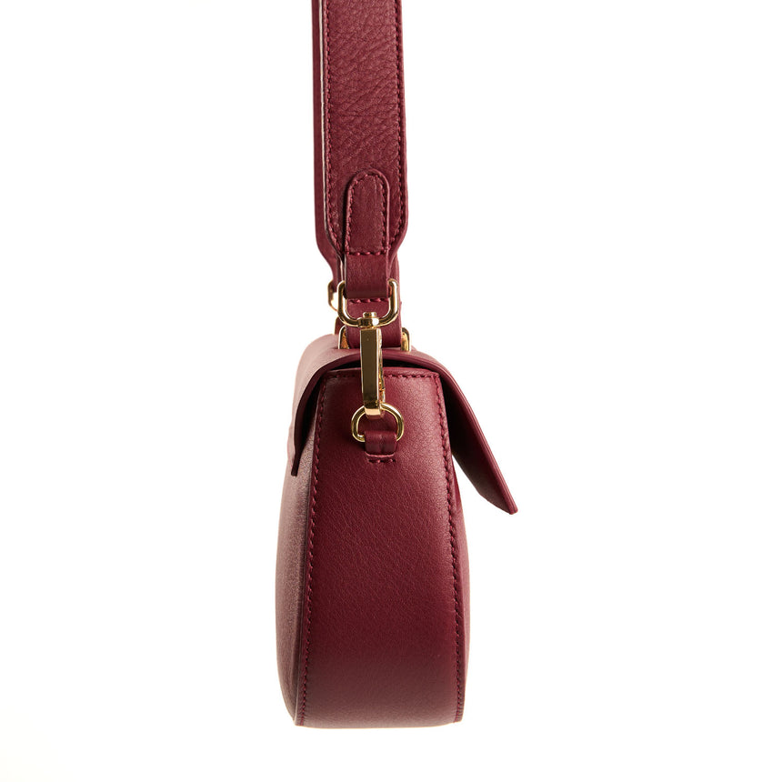 BURGUNDY MINI CLEO BAG