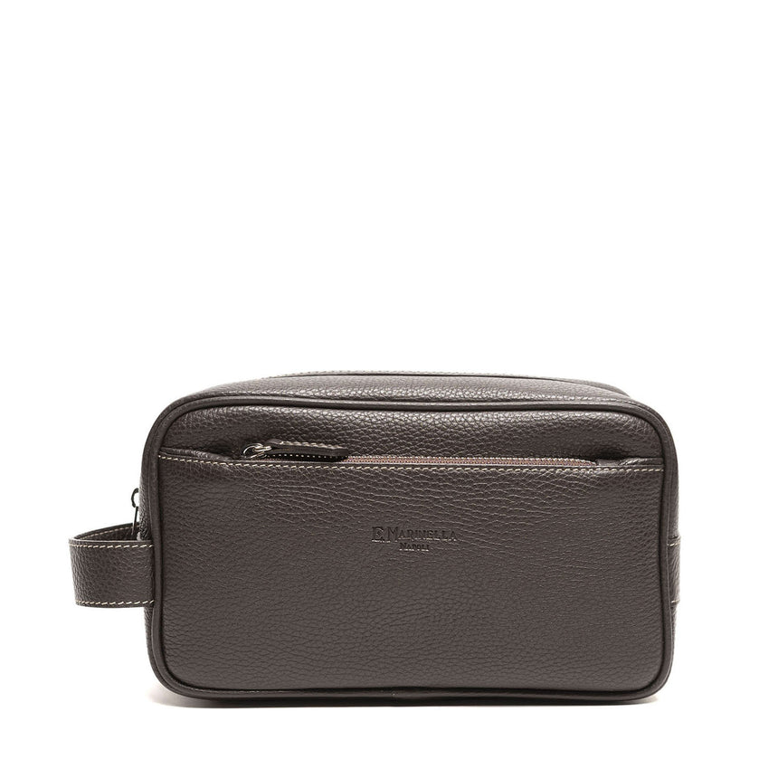DARK BROWN TOILETRY BAG