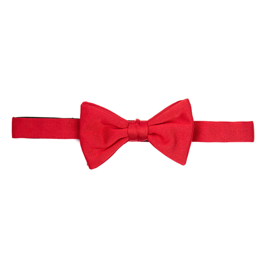 PAPILLON ANNODATO IN SETA ROSSO