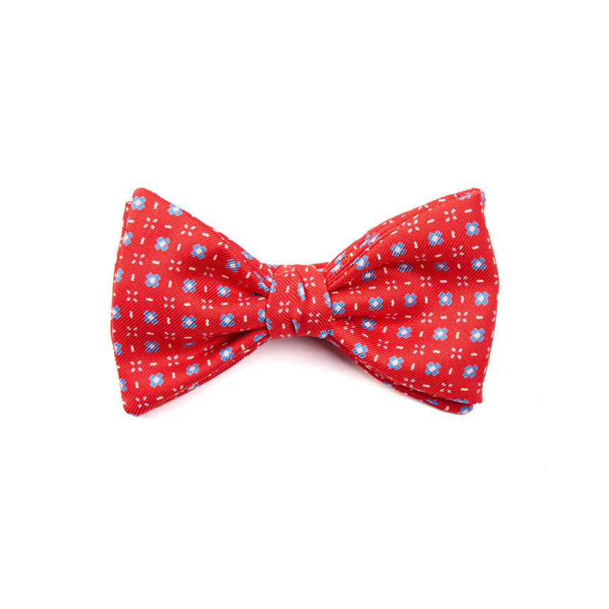 PAPILLON ANNODATO IN SETA ROSSO
