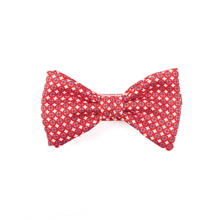 PAPILLON ANNODATO IN SETA ROSSO