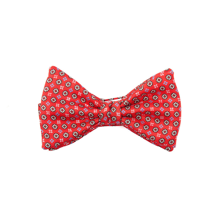 PAPILLON ANNODATO IN SETA ROSSO