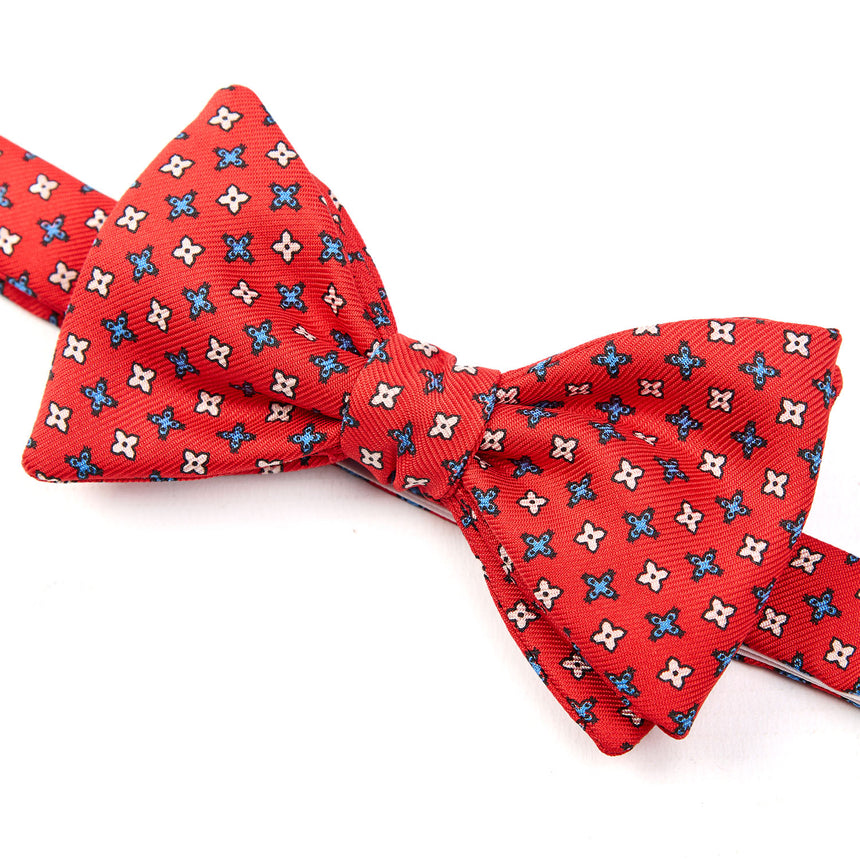 PAPILLON ANNODATO IN SETA ROSSO