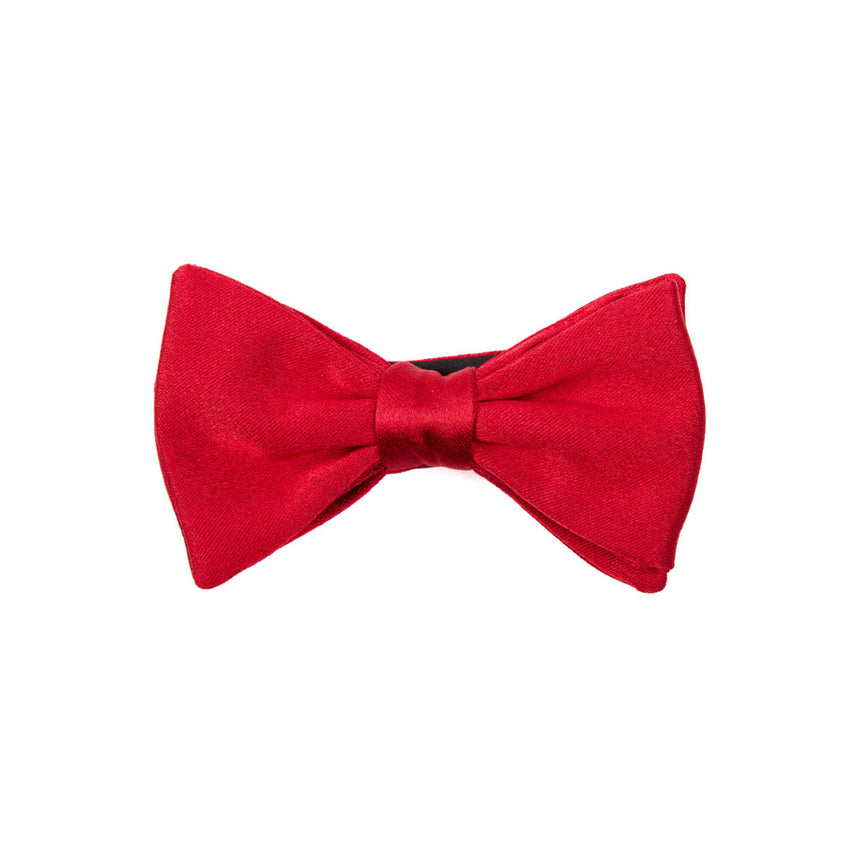 PAPILLON ANNODATO IN RASO DI SETA ROSSO