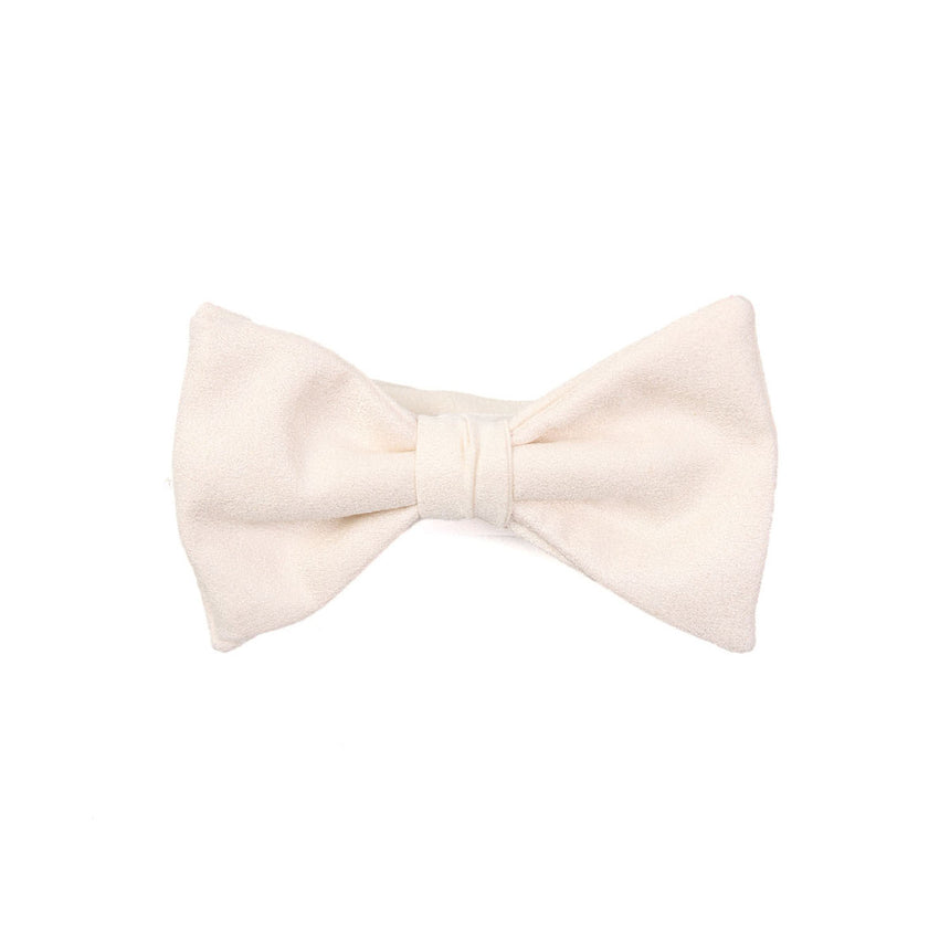PAPILLON ANNODATO IN RASO DI SETA BIANCO