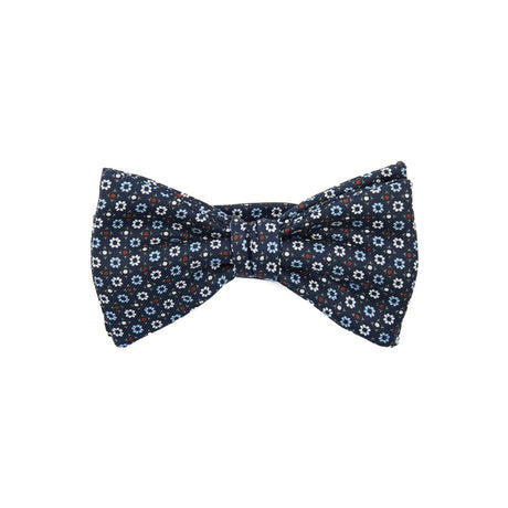 PAPILLON ANNODATO IN SETA BLU SCURO