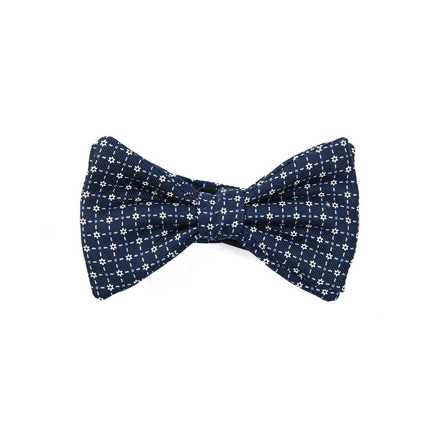 PAPILLON ANNODATO IN SETA BLU SCURO