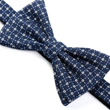 PAPILLON ANNODATO IN SETA BLU SCURO