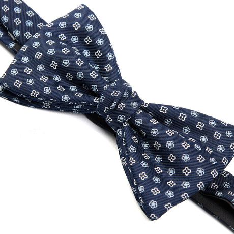 PAPILLON ANNODATO IN SETA BLU SCURO