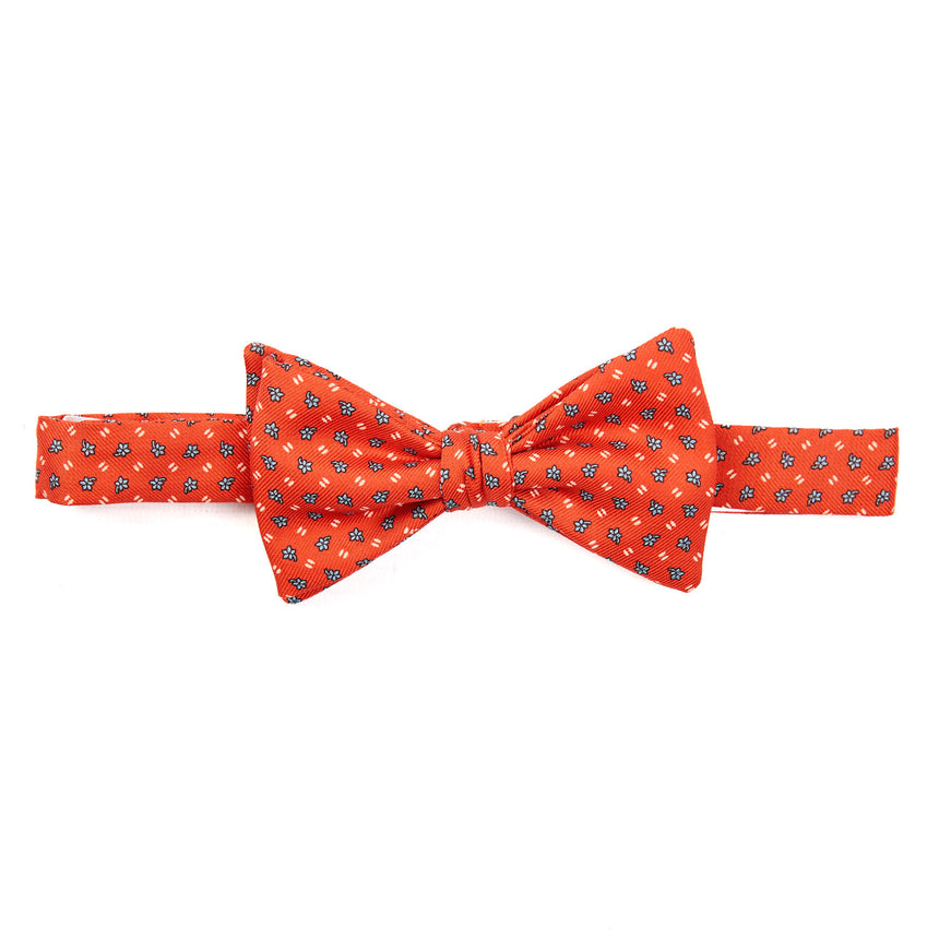 RED PRE-KNOTTED SILK BOWTIE