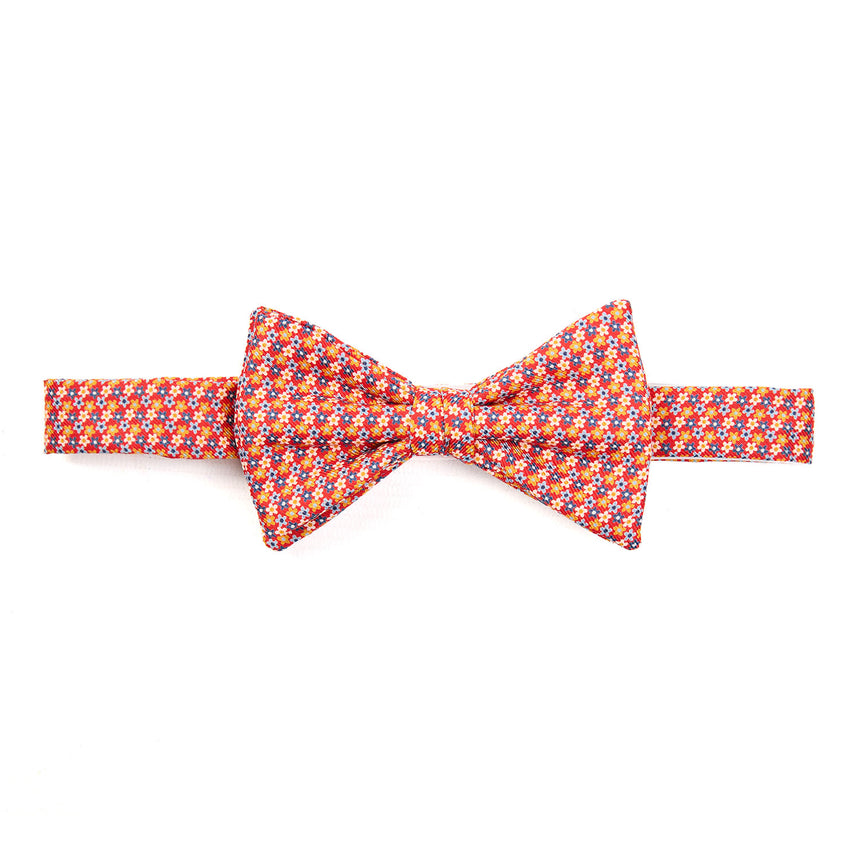 RED PRE-KNOTTED SILK BOWTIE