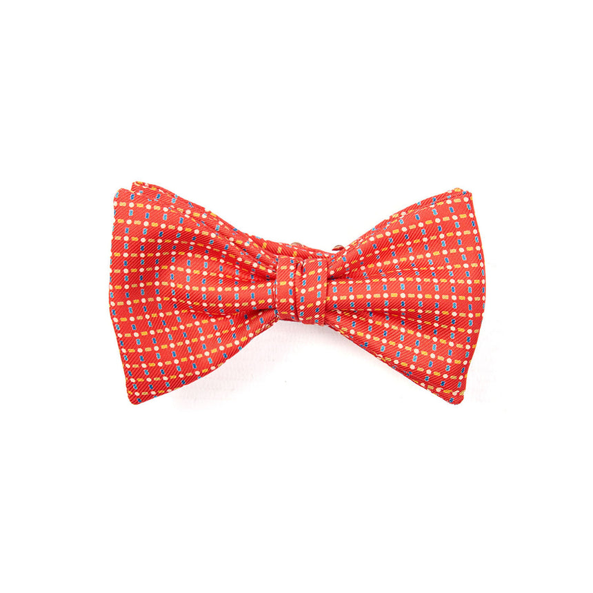 PAPILLON ANNODATO IN SETA ROSSO
