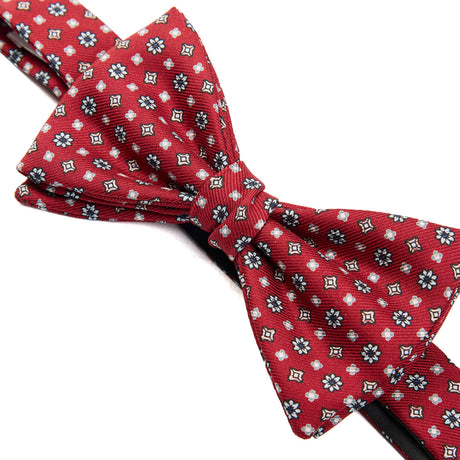 PAPILLON ANNODATO IN SETA BORDEAUX