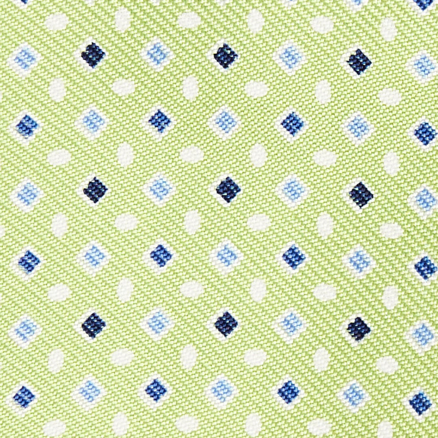 LIGHT GREEN SILK BOWTIE TO SELF-TIE