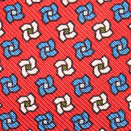 RED SILK BOWTIE TO SELF-TIE