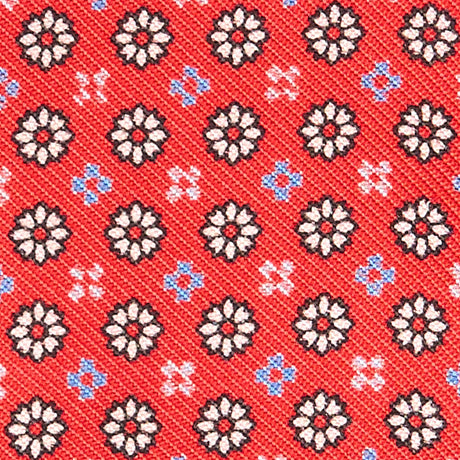 RED SILK BOWTIE TO SELF-TIE