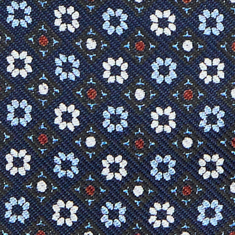 DARK BLUE SILK BOWTIE TO SELF-TIE