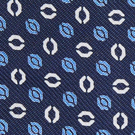 DARK BLUE SILK BOWTIE TO SELF-TIE