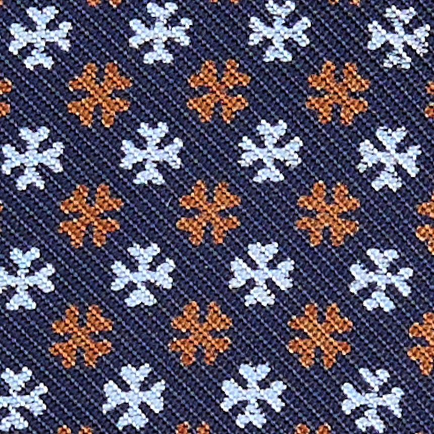 DARK BLUE SILK BOWTIE TO SELF-TIE