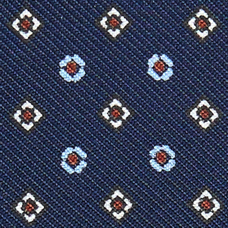 DARK BLUE SILK BOWTIE TO SELF-TIE