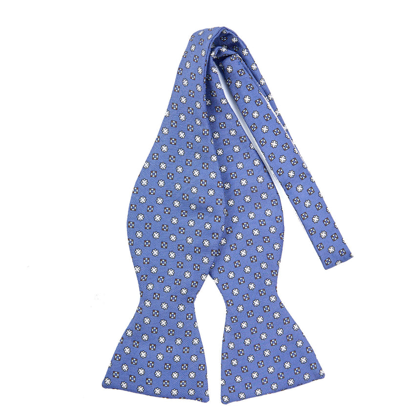 PAPILLON DA ANNODARE IN SETA AZZURRO POLVERE