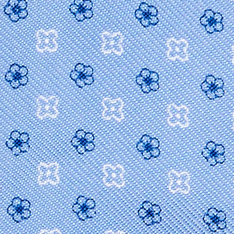 LIGHT BLUE SILK BOWTIE TO SELF-TIE