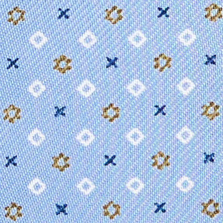 LIGHT BLUE SILK BOWTIE TO SELF-TIE