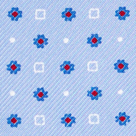 LIGHT BLUE SILK BOWTIE TO SELF-TIE