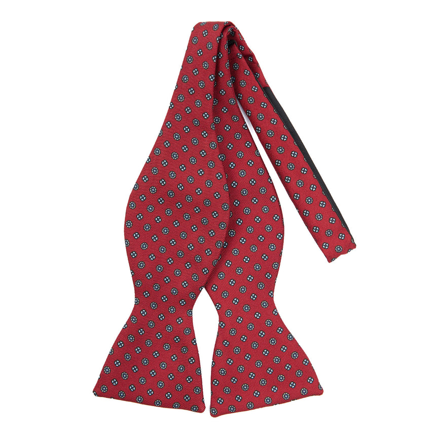 BURGUNDY SILK BOWTIE TO SELF-TIE