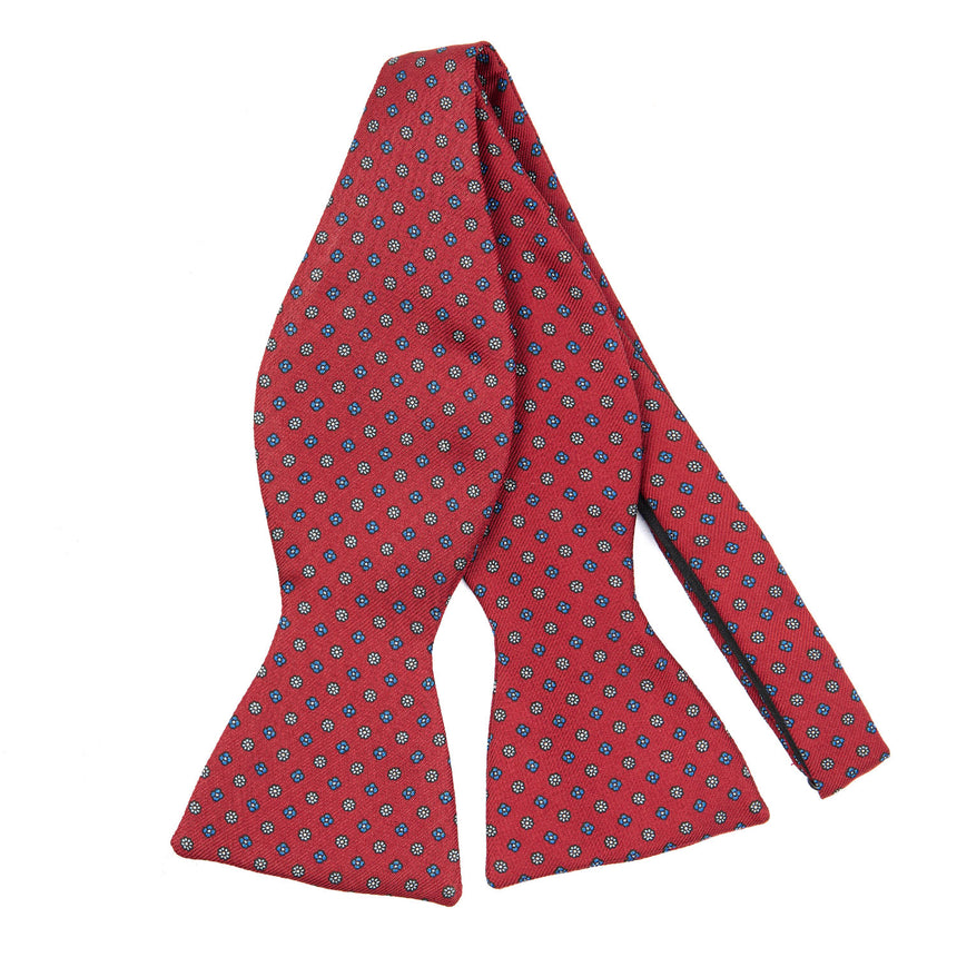 BURGUNDY SILK BOWTIE TO SELF-TIE