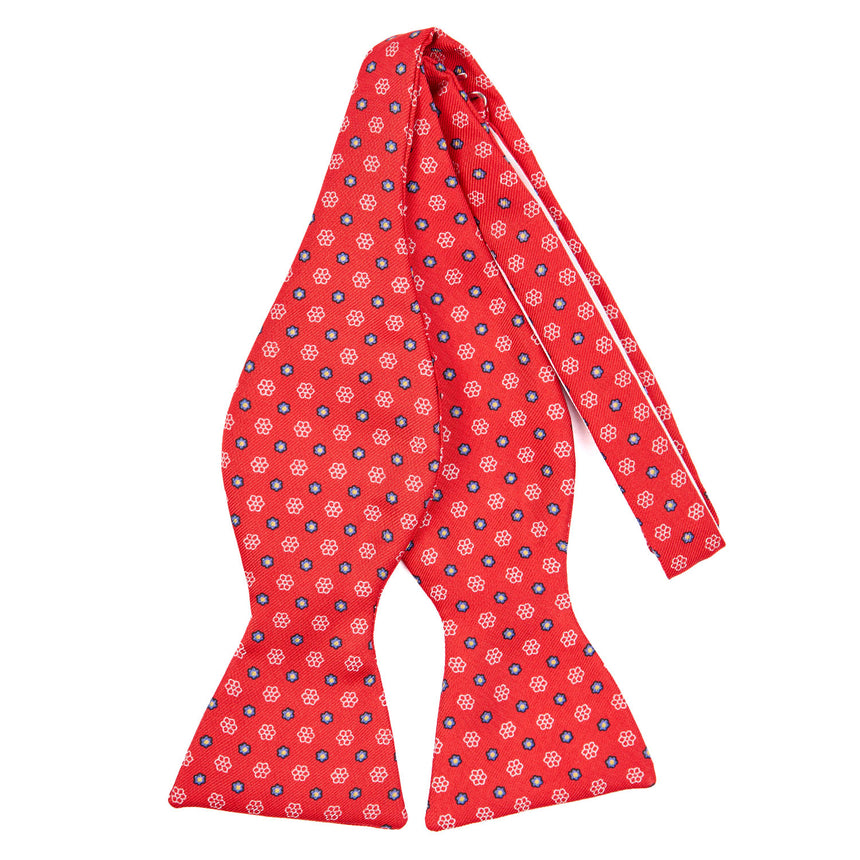 PAPILLON DA ANNODARE IN SETA ROSSO