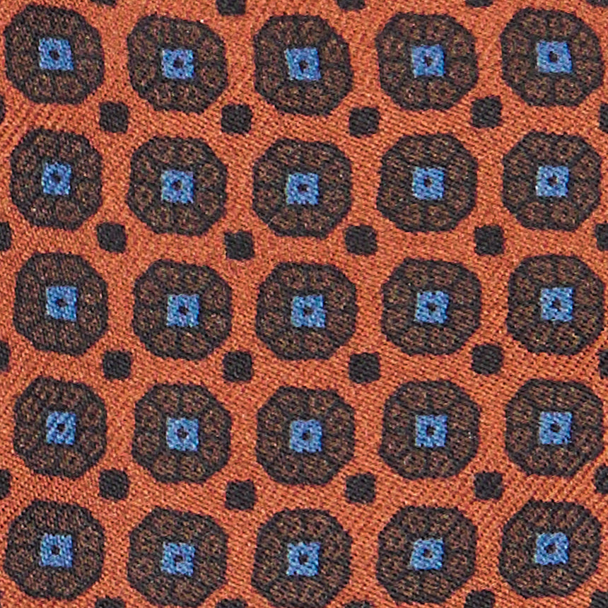 BROWN SILK BOWTIE TO SELF-TIE