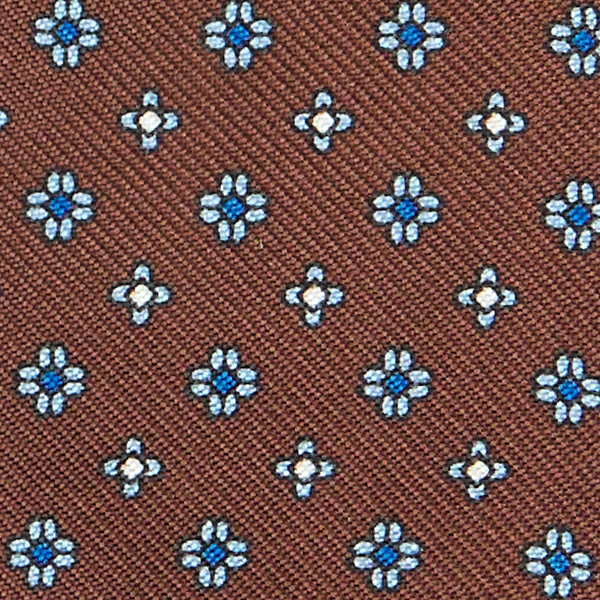 DARK BROWN SILK BOWTIE TO SELF-TIE