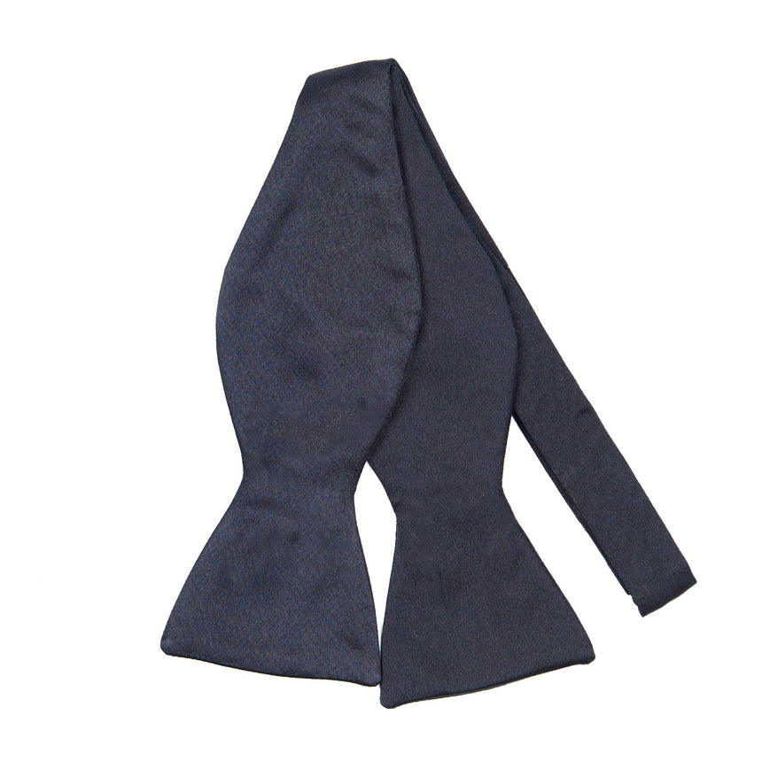 PAPILLON DA ANNODARE IN RASO DI SETA BLU SCURO