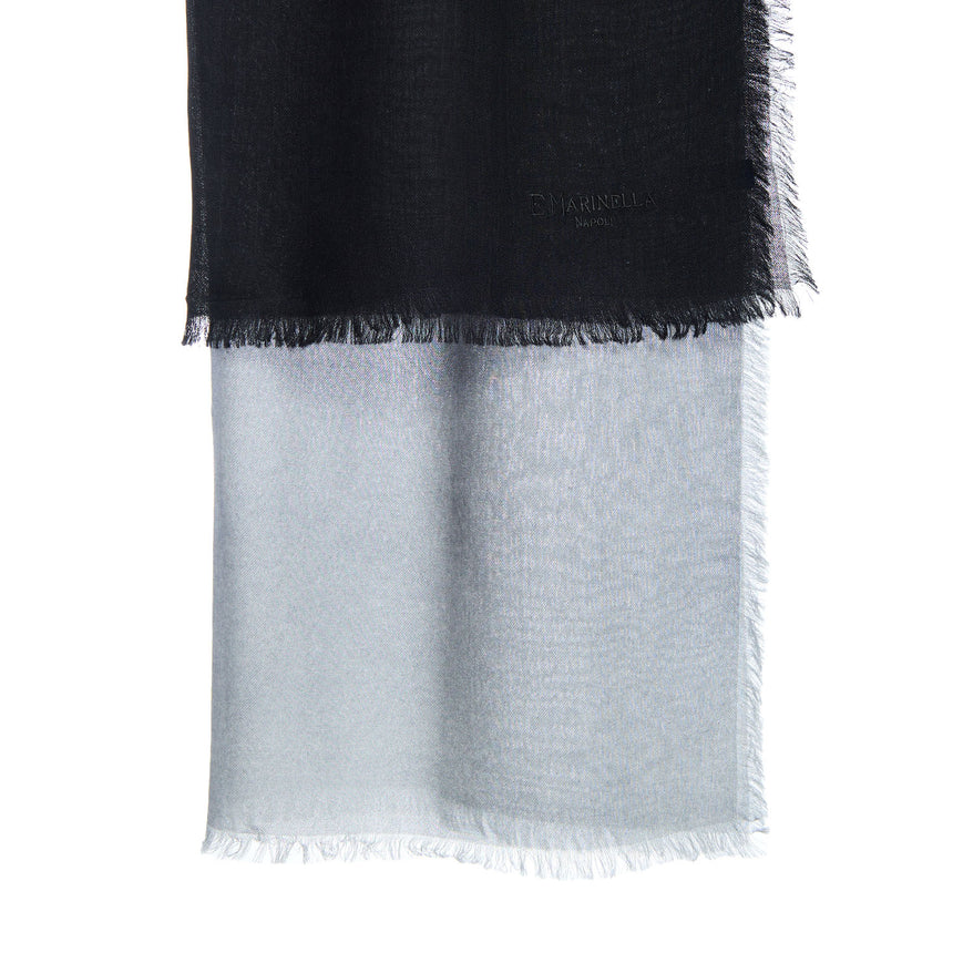 BLACK AND GREY CASHMERE PASHMINA
