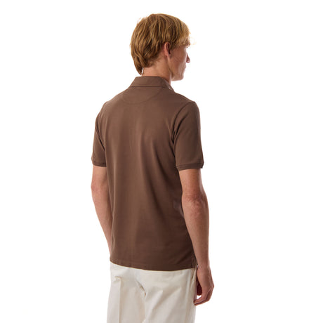POLO MANICA CORTA MARRONE SCURO