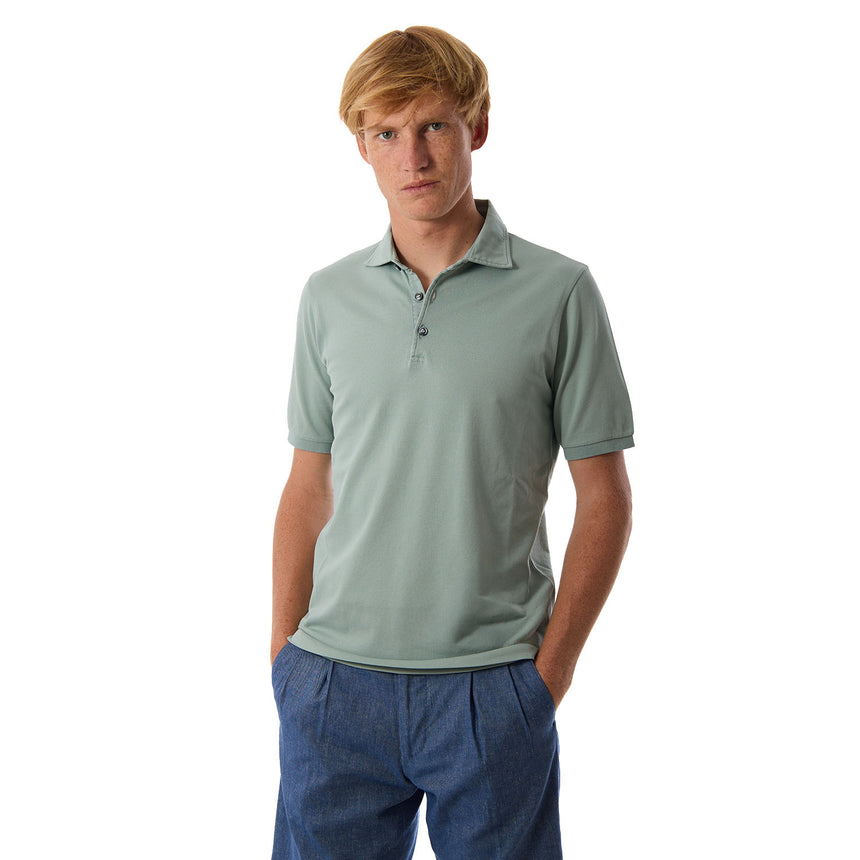 POLO MANICA CORTA VERDE CHIARO