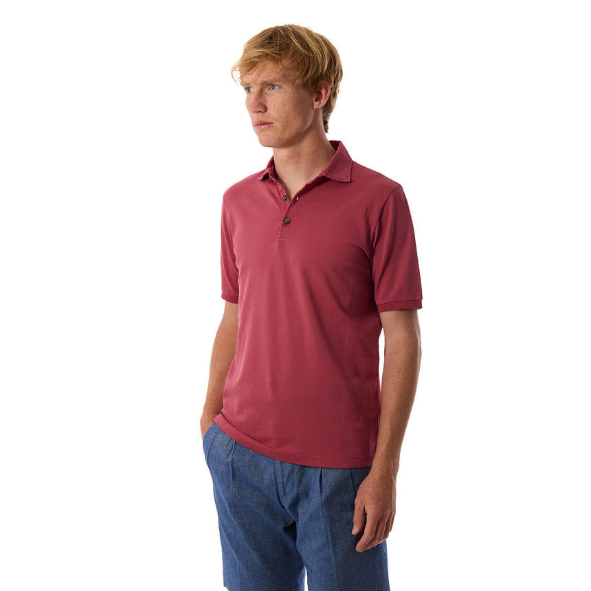 POLO MANICA CORTA BORDEAUX