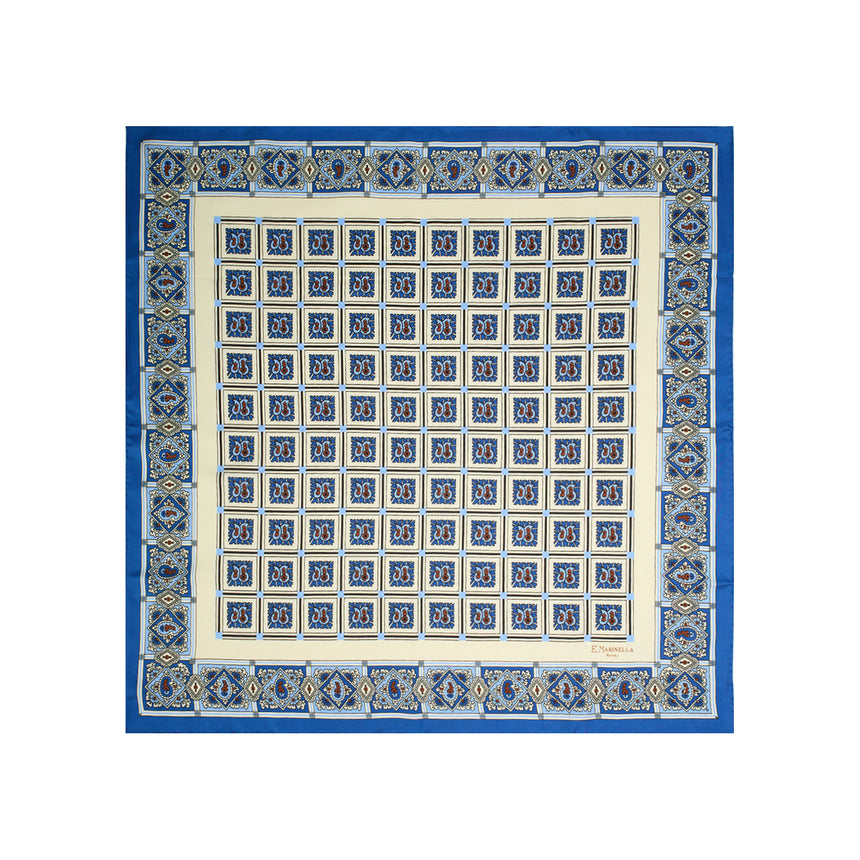 WHITE SILK SCARF 65