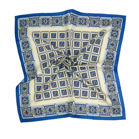 WHITE SILK SCARF 65