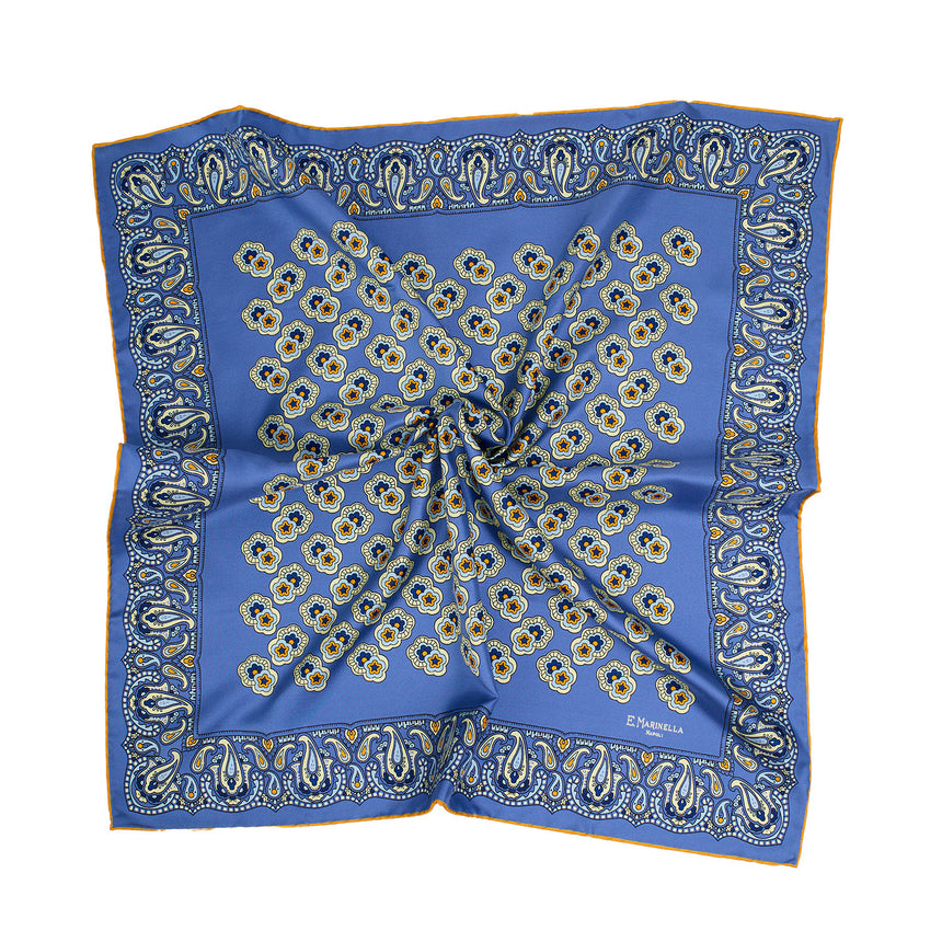 POWDER BLUE SILK SCARF 65