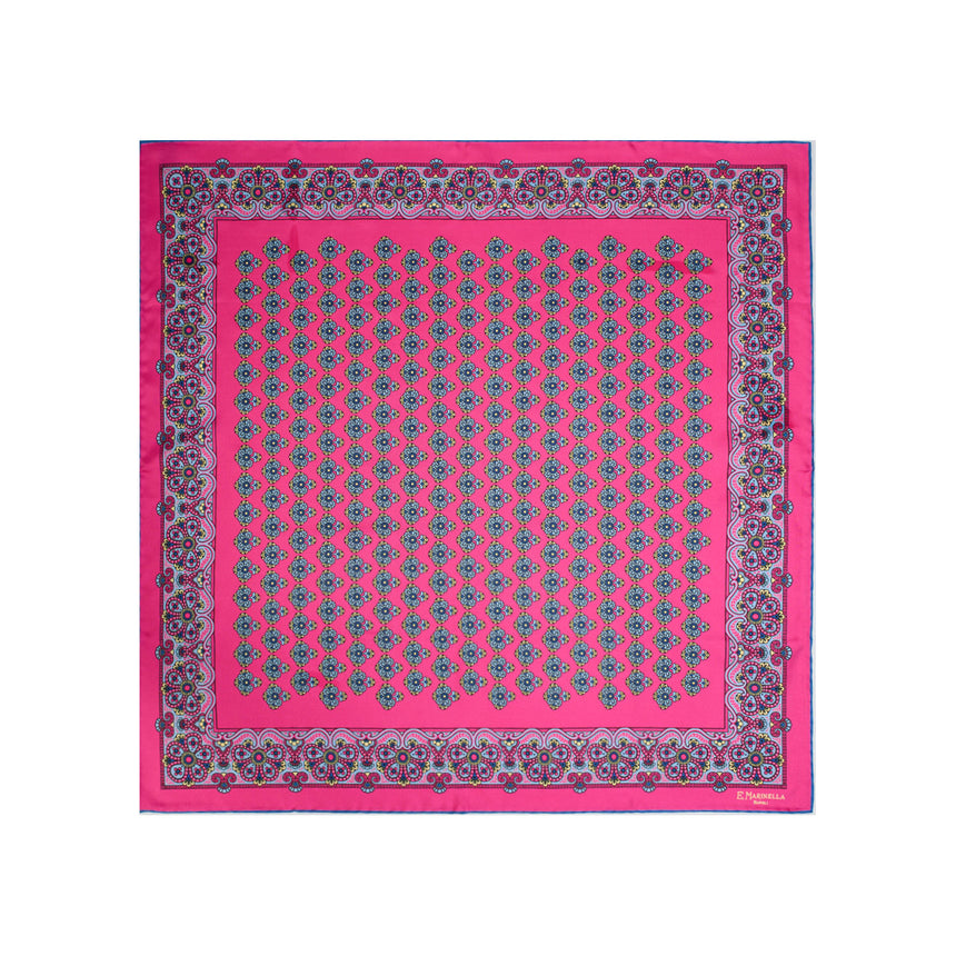 FUCHSIA SILK SCARF 65