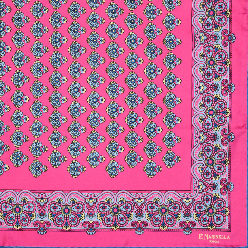 FUCHSIA SILK SCARF 65