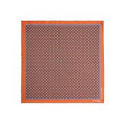 orange_hand_printed_silk_pocket_square_archivio_pattern_1971_fully_open_view