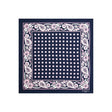 dark_blue_hand_printed_silk_pocket_square_small_flower_pattern_fully_open_view