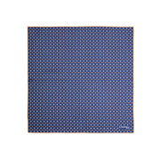 blue_hand_printed_silk_pocket_square_small_flower_pattern_fully_open_view