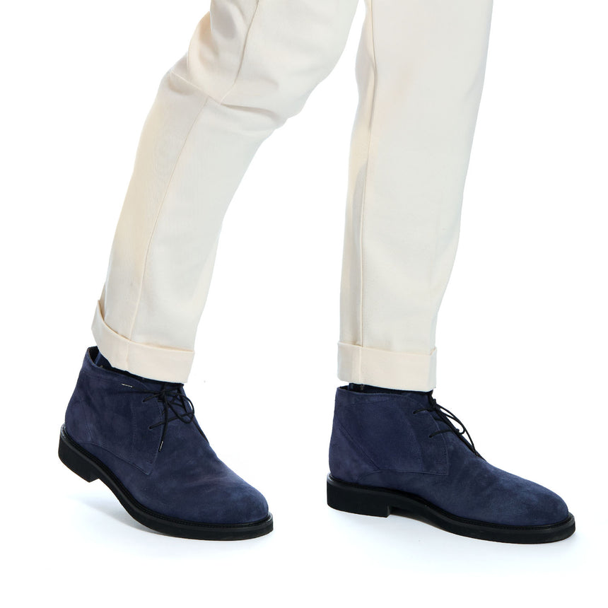 DARK BLUE ANKLE BOOTS
