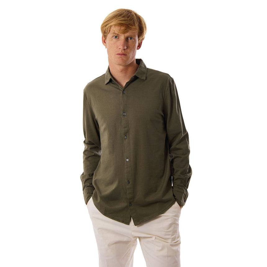 POLO CAMICIA VERDE SCURO