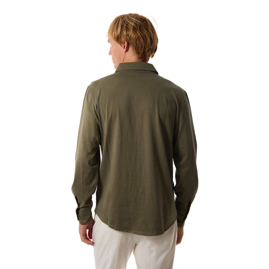 POLO CAMICIA VERDE SCURO