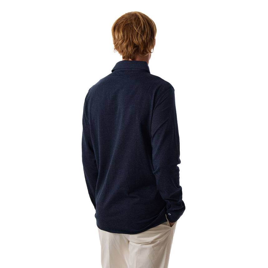 POLO CAMICIA BLU SCURO